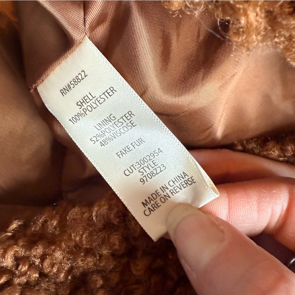 Max Studio teddy bear jacket - Picture 6 of 8